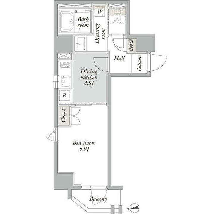 東京都台東区小島1(マンション)の賃貸物件の間取り