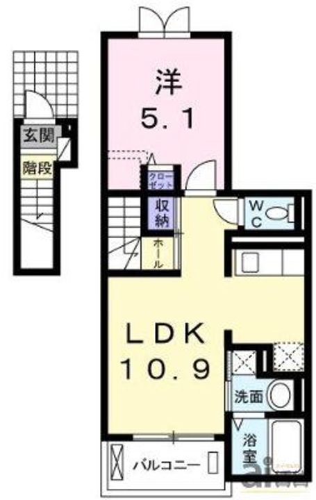 埼玉県志木市幸町3(アパート)の賃貸物件の間取り