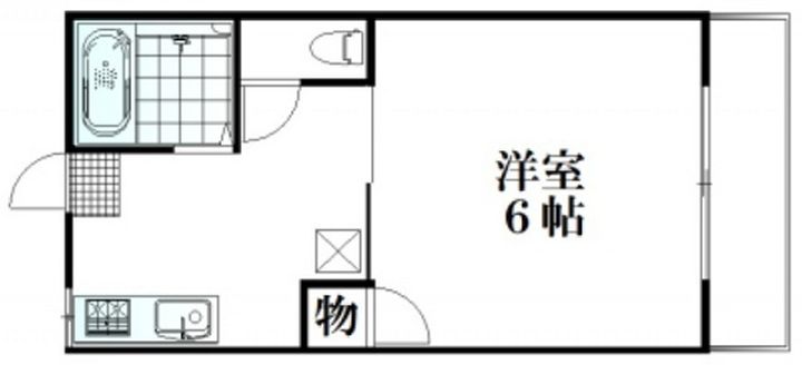 コーポ本水の間取り