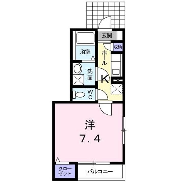 埼玉県所沢市若狭4(アパート)の賃貸物件の間取り