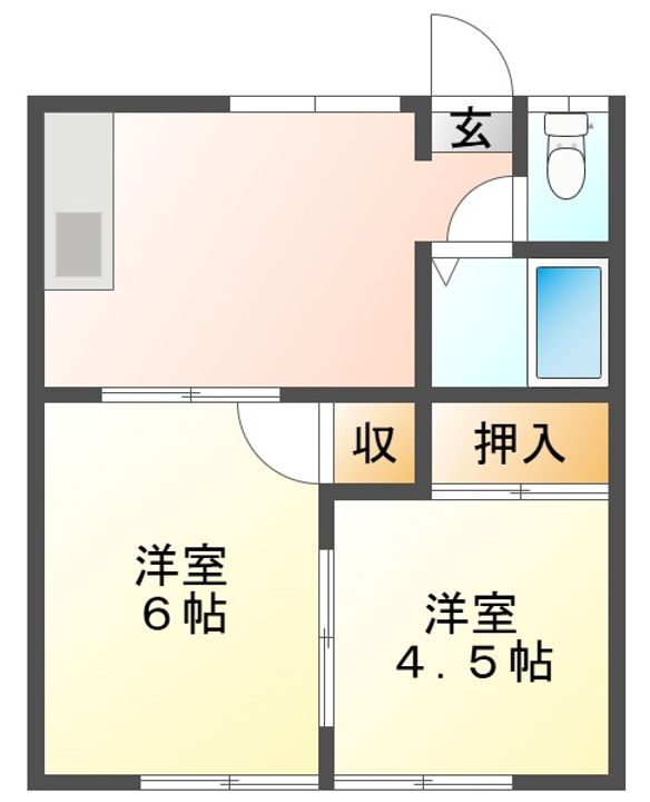 ライズコーポ打馬の間取り