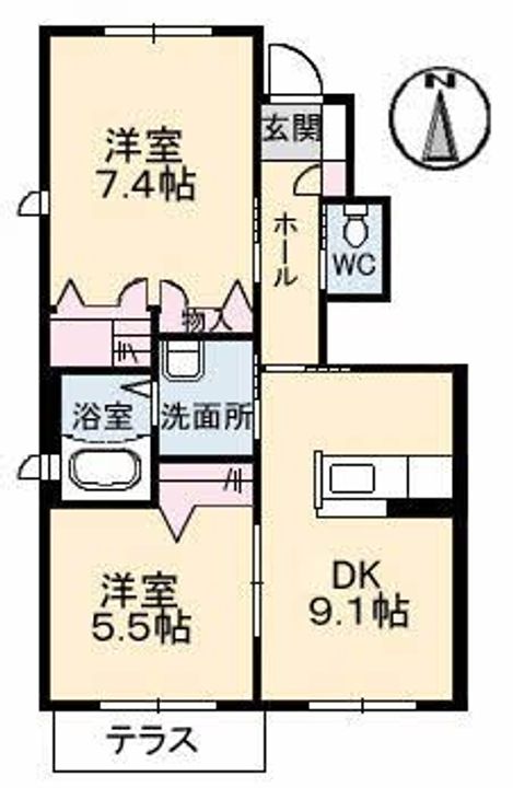 メゾンSOWACA B棟の間取り