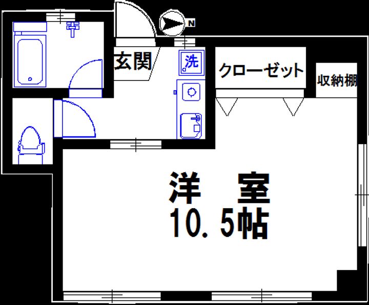 東京都世田谷区瀬田2(マンション)の賃貸物件の間取り