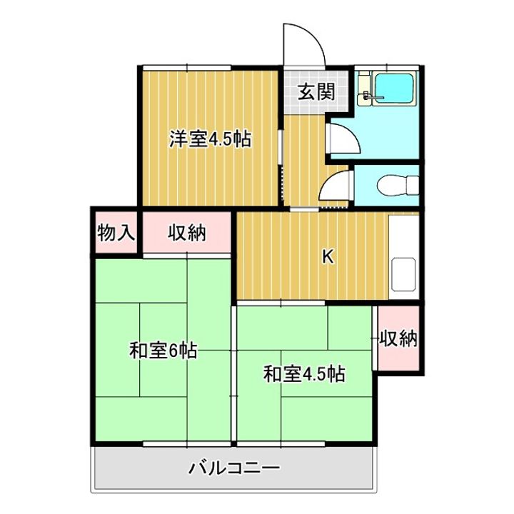 幸福荘の間取り