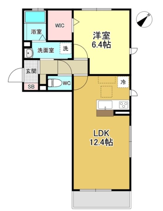 埼玉県さいたま市岩槻区西町5(アパート)の賃貸物件の間取り
