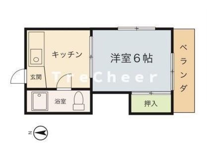 東京都新宿区新宿6(マンション)の賃貸物件の間取り