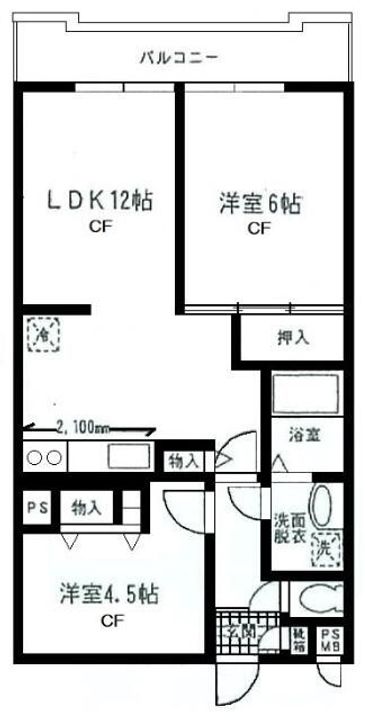 ヒルサイドフラッツの間取り