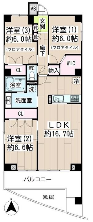 LIVE REST KAWASAKI 515の間取り