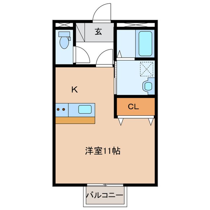 シティハイム城南A棟の間取り
