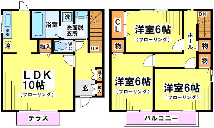 東京都調布市調布ケ丘4(一戸建)の賃貸物件の間取り