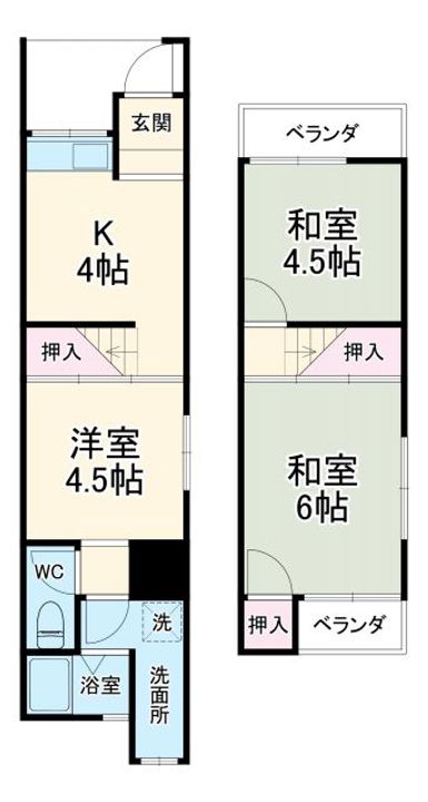 大阪府守口市八雲北町3(一戸建)の賃貸物件の間取り