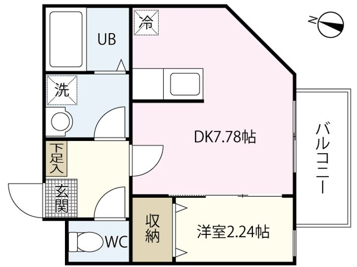 MOVE庚午北壱番館の間取り