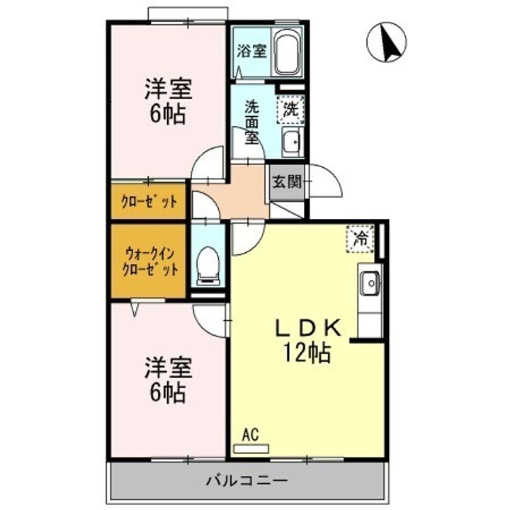 広島県福山市川口町4(アパート)の賃貸物件の間取り