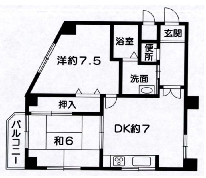 兵庫県明石市魚住町住吉2(マンション)の賃貸物件の間取り