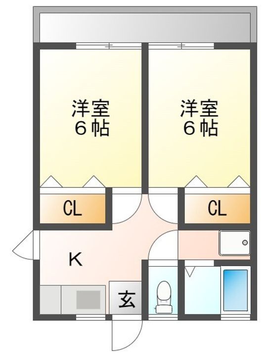 ユートピア21(ゼロ賃貸)の間取り