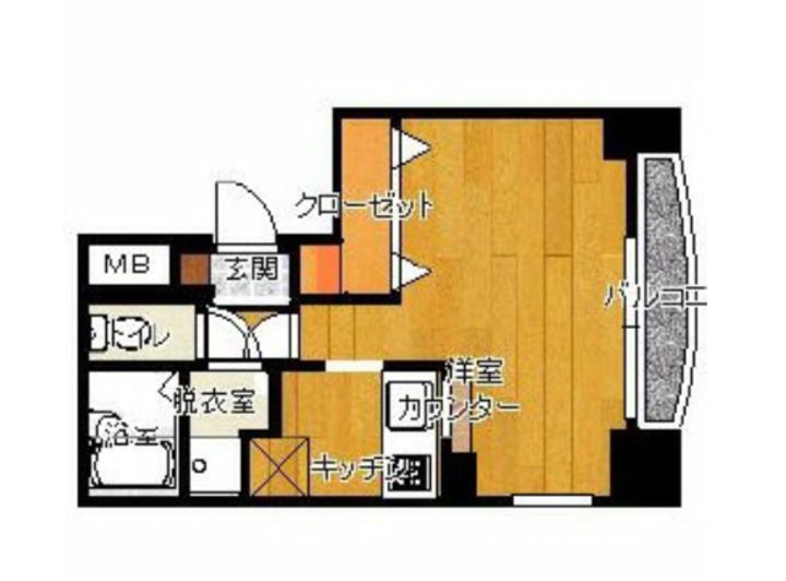宮城県仙台市青葉区五橋2(マンション)の賃貸物件の間取り