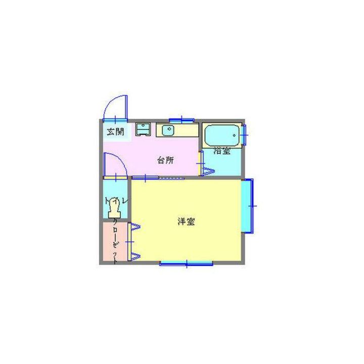 神奈川県小田原市久野(アパート)の賃貸物件の間取り