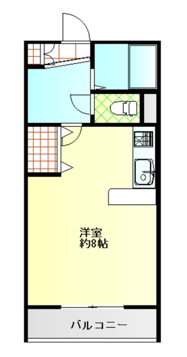ハイツ西大通の間取り