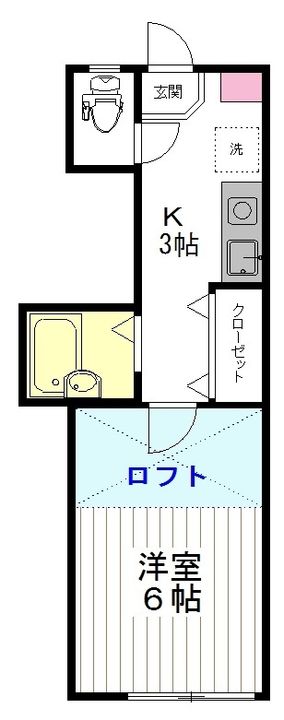 サンアローズ新田西の間取り
