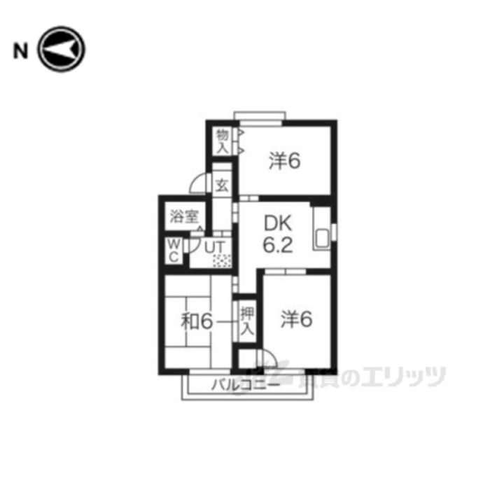 グリーンハイツ1号館の間取り
