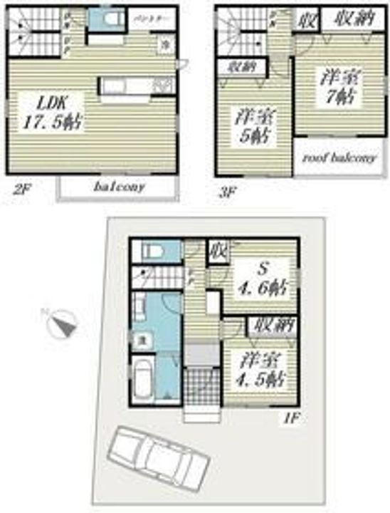 埼玉県志木市下宗岡4(一戸建)の賃貸物件の間取り