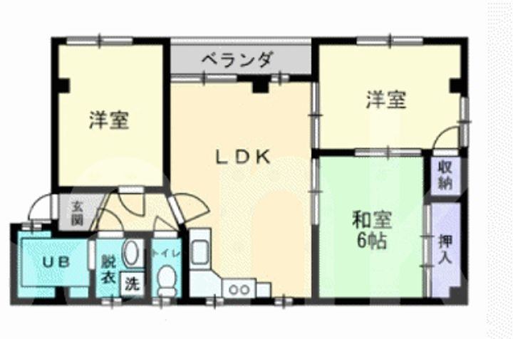 岡山県岡山市北区今4(アパート)の賃貸物件の間取り