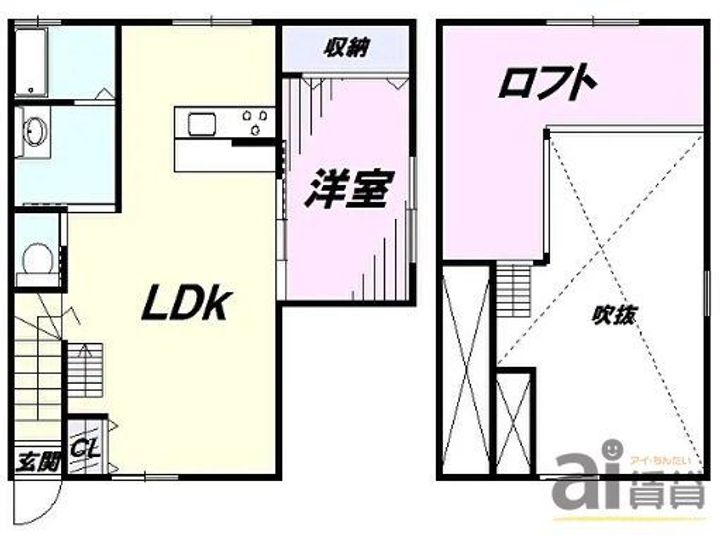 埼玉県狭山市入間川2(アパート)の賃貸物件の間取り