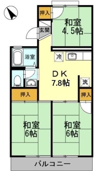 パレーシャル川口の間取り