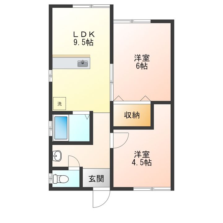徳島県徳島市八万町法花(一戸建)の賃貸物件の間取り