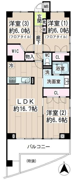 LIVE REST KAWASAKI 515の間取り