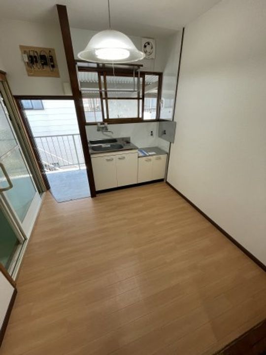 アパート水小屋のキッチン