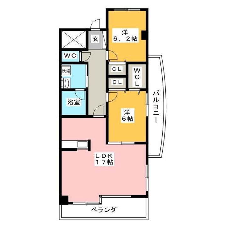 レジデンスタツミの間取り