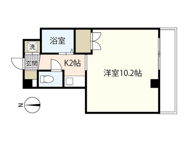 リヴェール西旭の間取り