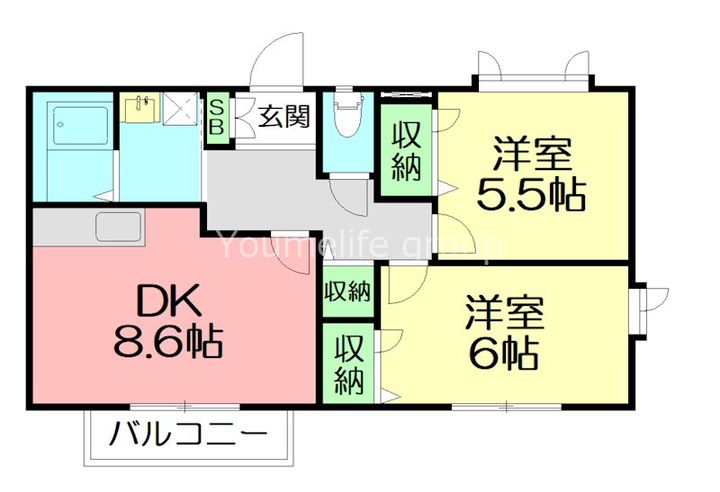 神奈川県秦野市立野台3(アパート)の賃貸物件の間取り
