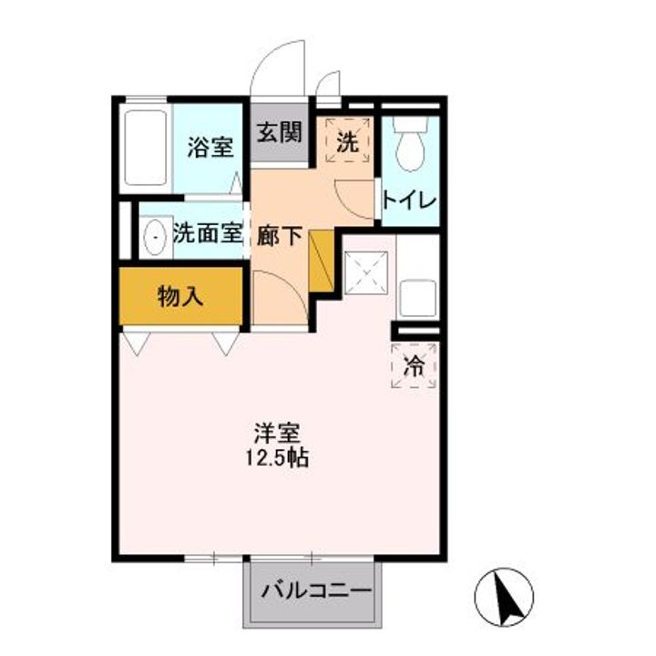 埼玉県さいたま市北区今羽町(アパート)の賃貸物件の間取り
