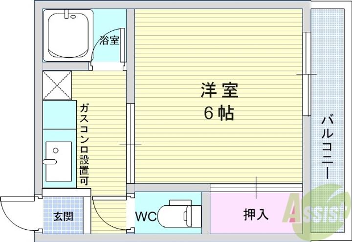住吉マンションの間取り