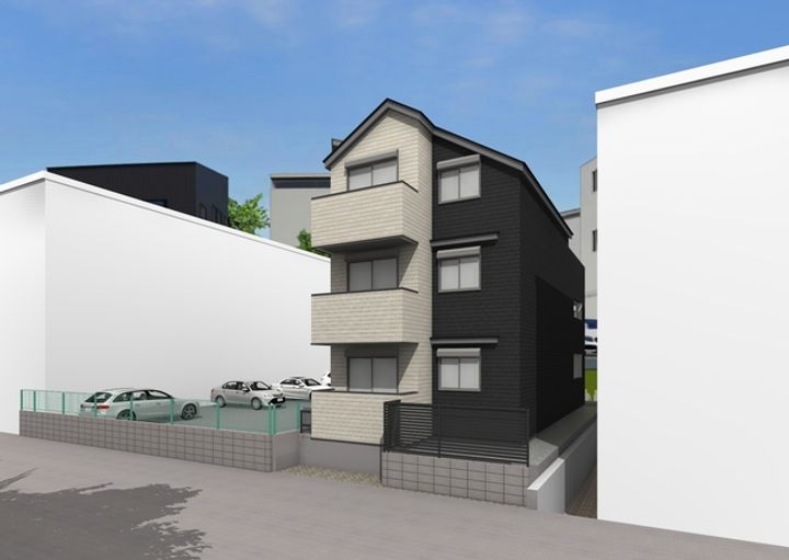 中川1丁目新築アパートの外観