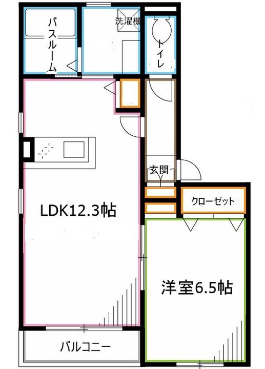 東京都杉並区阿佐谷北5(マンション)の賃貸物件の間取り