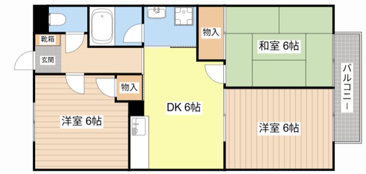 滋賀県彦根市小泉町(アパート)の賃貸物件の間取り