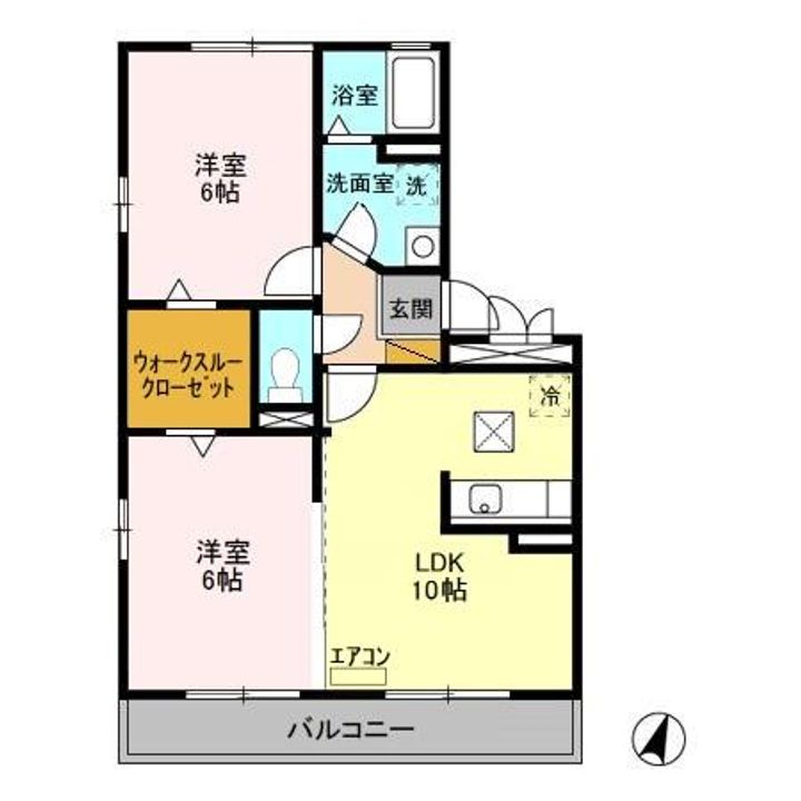 千葉県松戸市吉井町(アパート)の賃貸物件の間取り