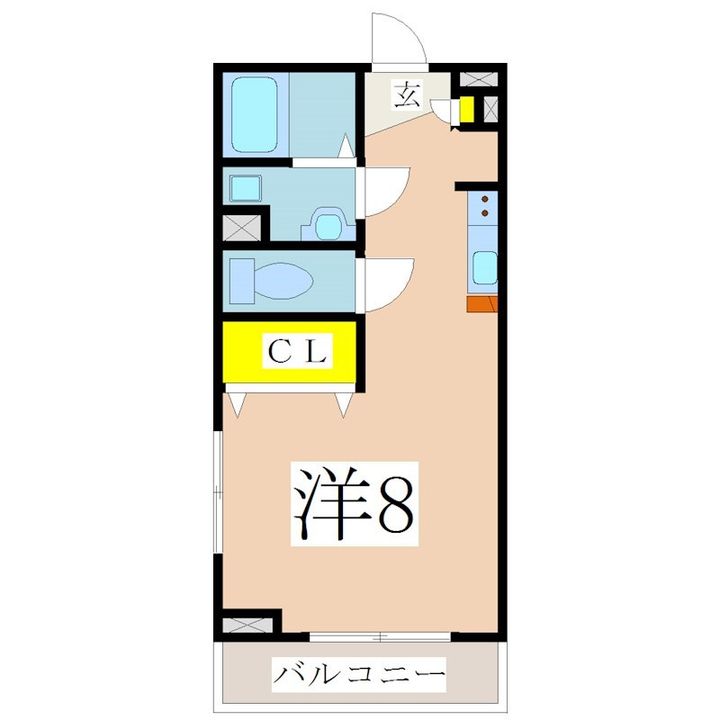 鹿児島県鹿児島市西千石町(マンション)の賃貸物件の間取り