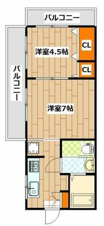 マリナーズプラザ東蒔田の間取り