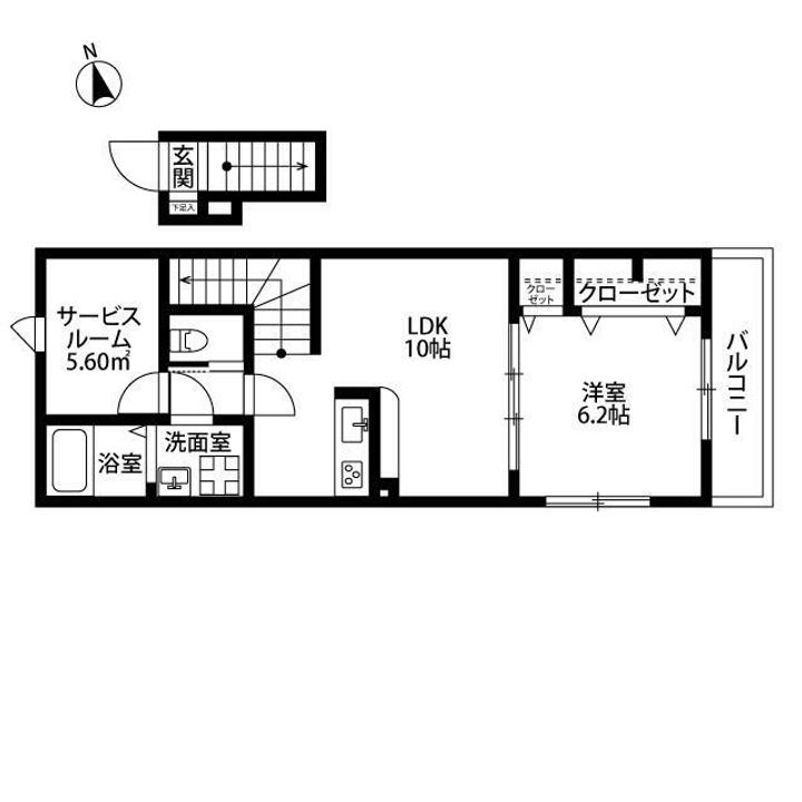 アムール 下渕の間取り