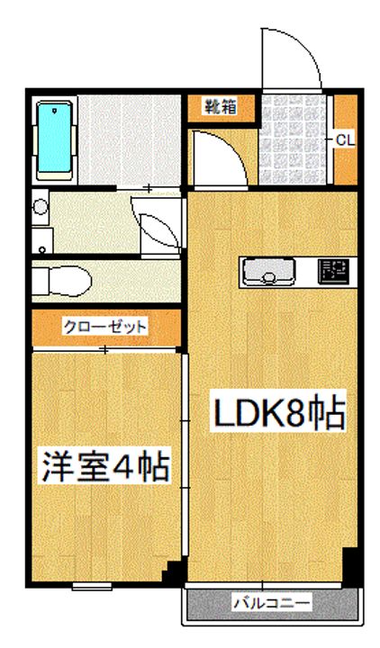 東京都世田谷区砧4(マンション)の賃貸物件の間取り