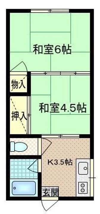 トーデンハイツIIの間取り