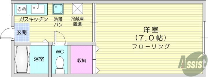 ハイツ ユーカリの間取り