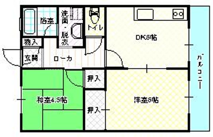 栄ハイツA103号の間取り