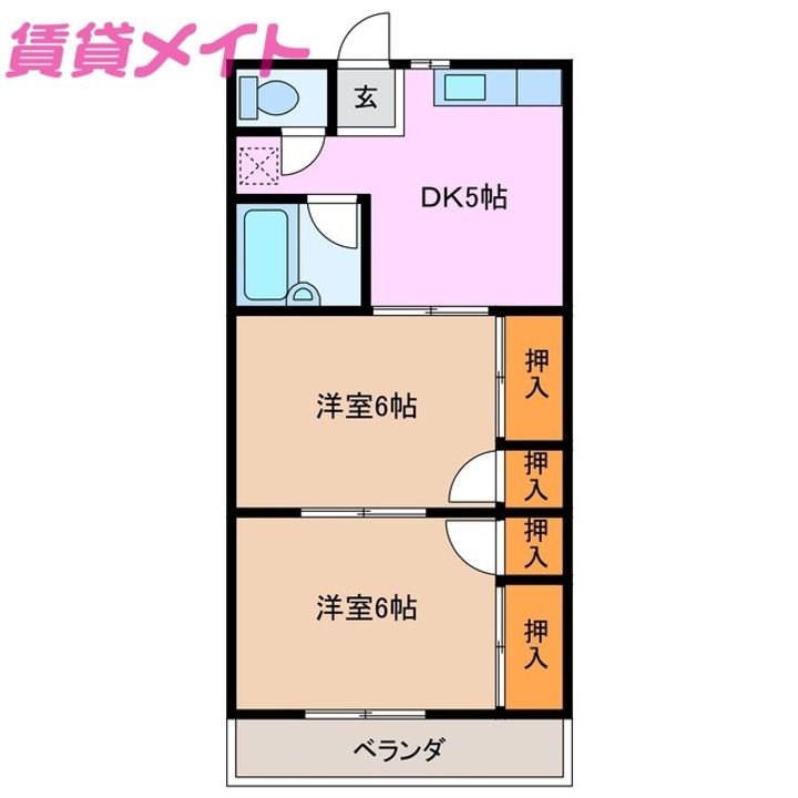 コーポ小林の間取り