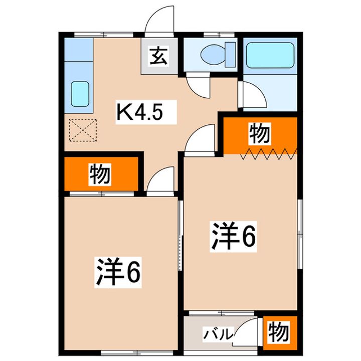 ケンハウスAの間取り