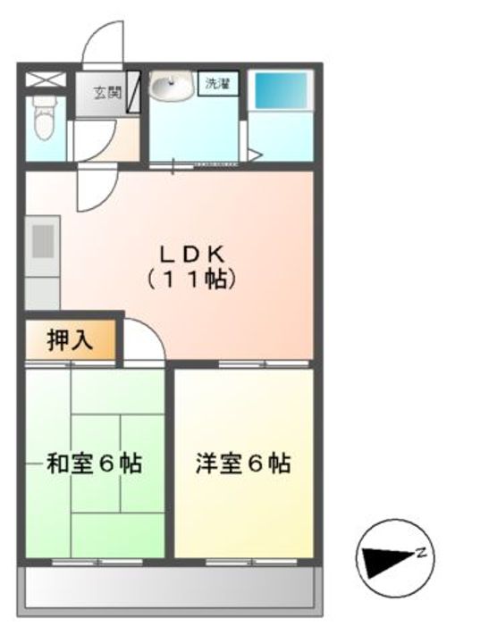 サンエイハイツの間取り